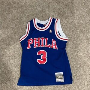 Mitchell & Ness Blue Hardwood Classics jersey-Allen Iverson Size M
